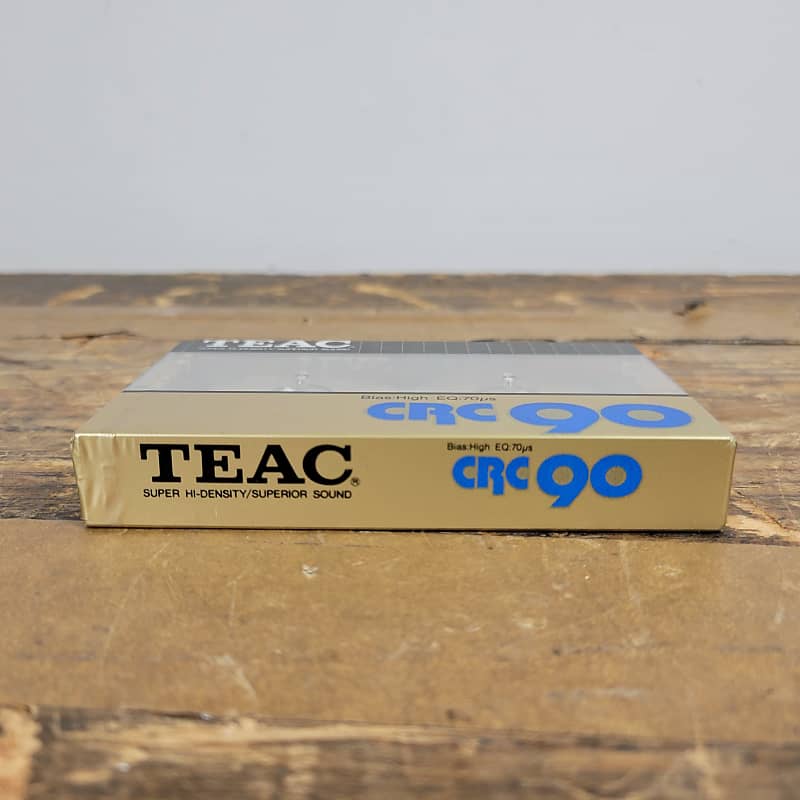 TEAC CRC90 Metal Cassette Tape Sealed blank Type: High Bias Cro2 Sealed NOS