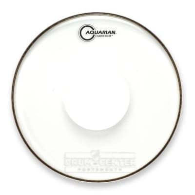 Aquarian Classic Clear Power Dot Drum Head 16"