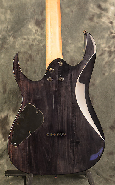 Ibanez RG3EX1 Quilt Maple Top RG Trans Black W EMG Designed