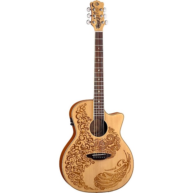 Luna Henna Paradise Spruce Series II Acoustic-Electric Guitar Natural image 1