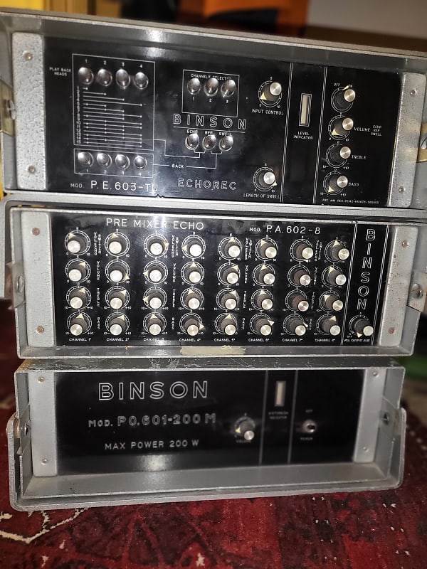 Binson Pre Mixer Echo Mod P.A.602-8 1960:s Vintage Echorec Delay