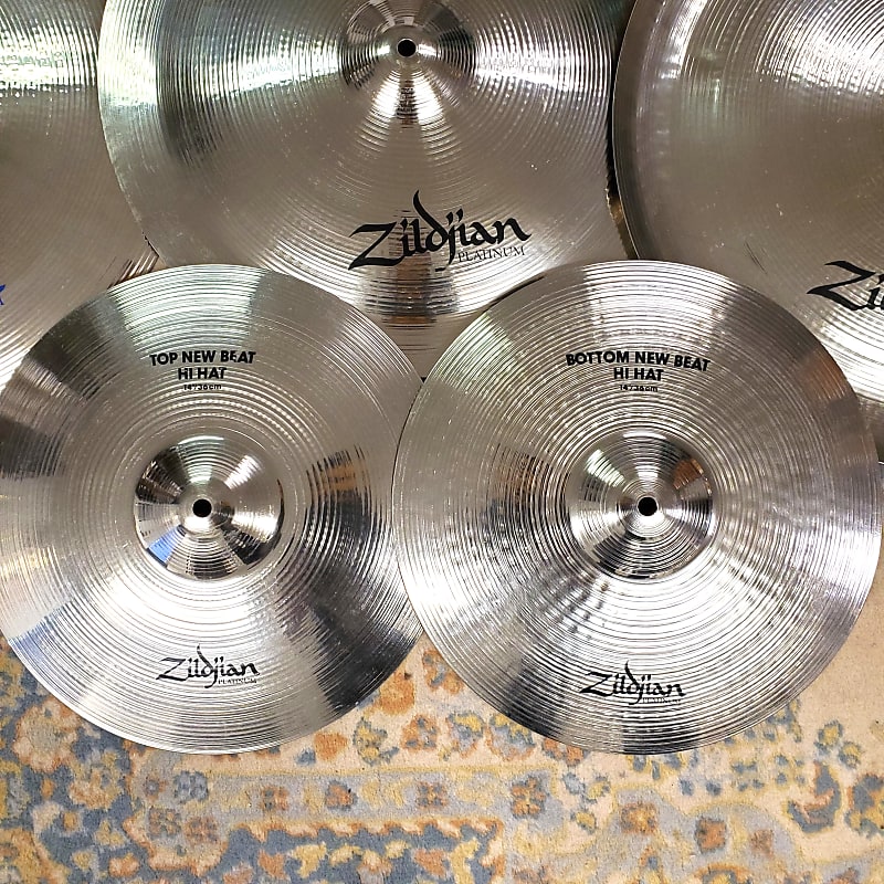 Zildjian Platinum Cymbal Pack (1) Ride, (4) Crash, (1) Pang