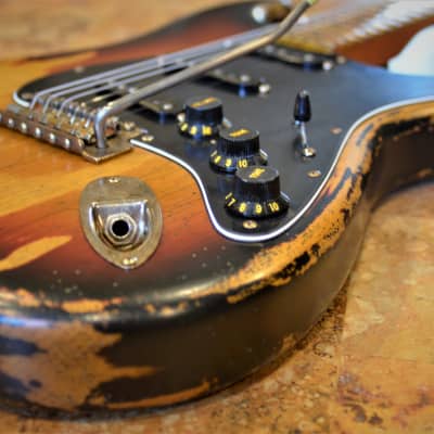 American Fender Stratocaster Sunburst Relic Noiseless Pickups image 21
