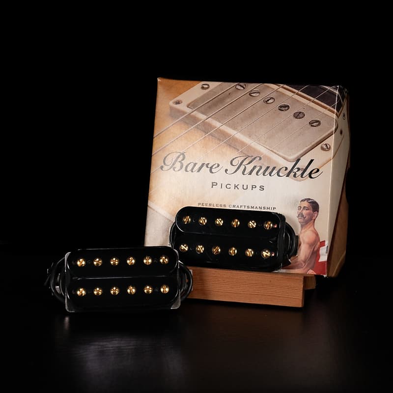 Bare Knuckle Silo 6-String Pickup Set (Black w/ Gold Screws) image 1