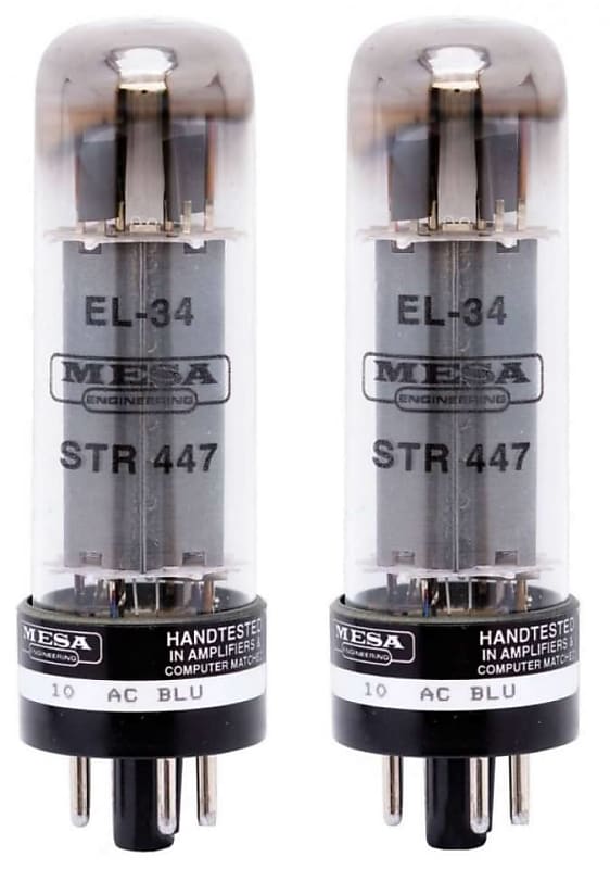 Mesa/Boogie EL-34/STR-447 Replacement Guitar Amplifier Tube Pair image 1