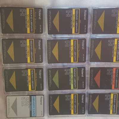 Roland R-8 SN Rom Cards ALL 12 of Them