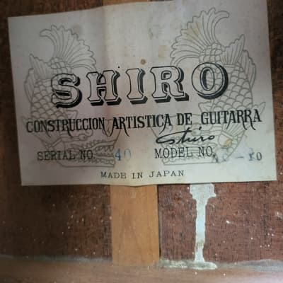 Alte Gitarre Guitar Shiro Made in Japan image 7