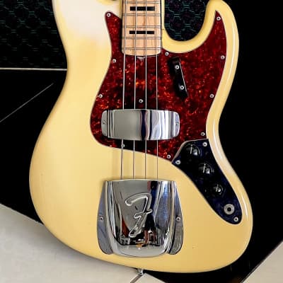 Fender Jazz Bass 1970 - Hens Teeth Beware...how about a 100% original Olympic White Custom Color "Maple Cap Neck" Jazz Bass ! image 1