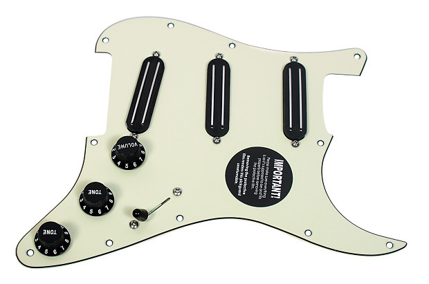 JBE Pickups S Deluxe Set Chunky Joe Barden Stratocaster Loaded Pickguard MG BK