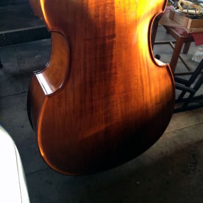 Emanuel Wilfer Full 42 Inch 1995 Double Bass with Fischer Pickup Play and Rest stands with Hardcase image 12