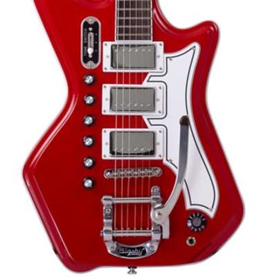 Airline 59 3P DLX Tone Chambered Mahogany Body Bolt-on Maple Bound Neck 6-String Electric Guitar image 3