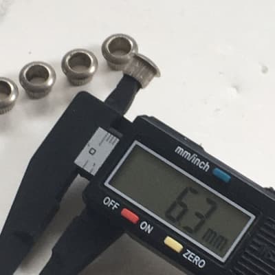 6 Set Acoustic Guitar Tuner Bushings Vintage Relic Guitar Round Tops 8mm OD MIJ? image 6