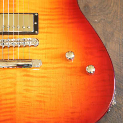 MINTY! Joe Bochar Guitars JBG Supertone 2 Solidbody Guitar Cherry Sunburst + Gig Bag (4981) image 7