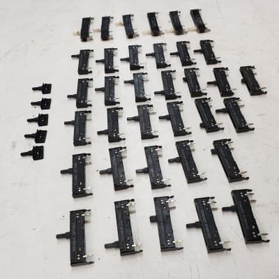 Used Set of 35 Original ARP Quadra Sliders for Refurbishing/Parts/Repair image 7