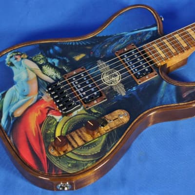 Walla Walla Guitar Company Maverick Pro Crystal Lady And The Cat Tele Guitar w/OHSC image 5
