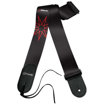 DiMarzio 2" Jim Root #4 Guitar Strap - BLACK/RED, DD3148