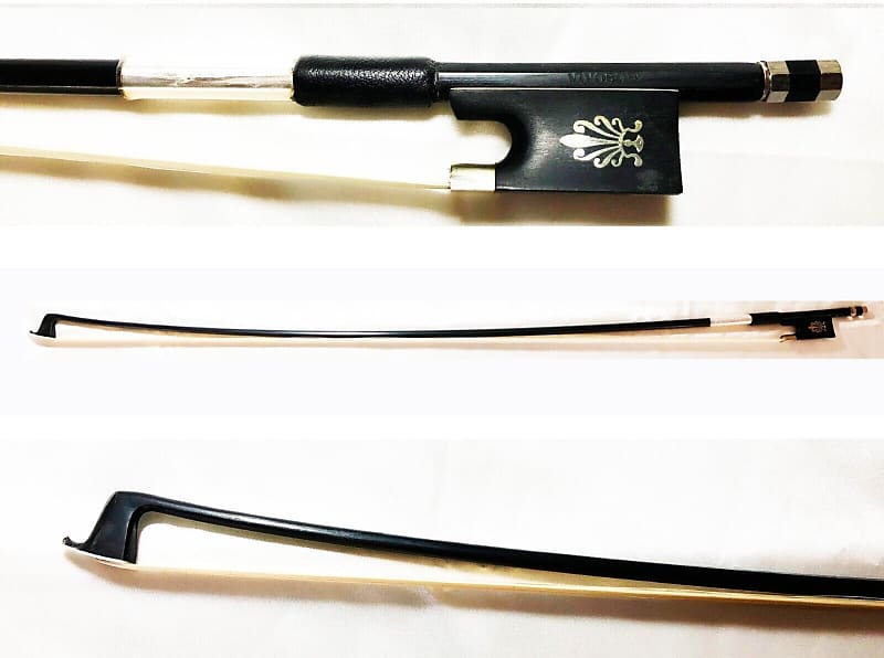 4/4 VIVO Carbon Fiber Pernambuco Performance Ebony Frog Horsehair Violin Bow image 1