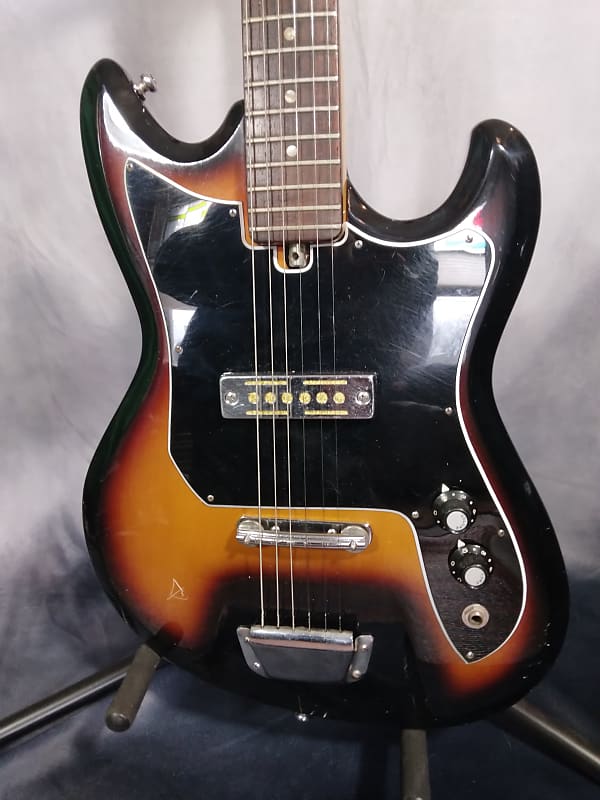 Teisco Vintage, Rare, Made in Japan, Solid Body Electric Guitar 1960s - Tobacco Burst image 1