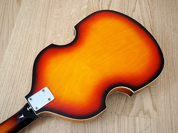 1960s Teisco Violin Bass Vintage w/ Scroll Headstock Japan, FB-2