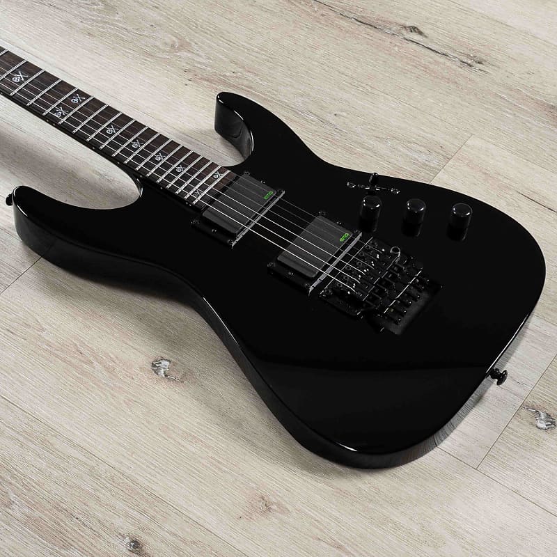 ESP LTD KH-602 Kirk Hammett Signature Guitar, Macassar Ebony Fretboard, Black image 1
