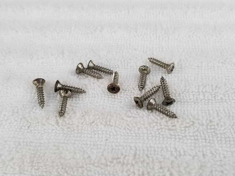 1960s Fender Pickguard Screws (11) 100 Genuine Vintage Reverb