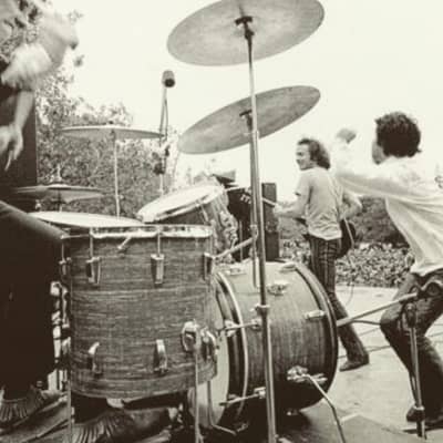 Ludwig The Doors, John Densmore, Robbie Krieger Played Ludwig 22,13,16,5×14 Supraphonic. Documented!! 1968 - Mod Orange image 11