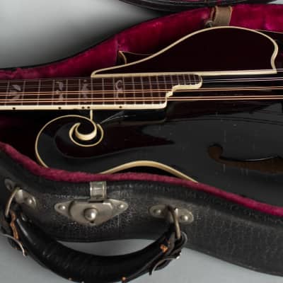 Gibson  F-10 Carved Top Mandolin (1934), ser. #91445, original black hard shell case. image 12