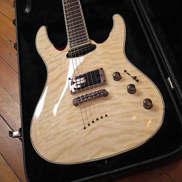Mitchell MD400 Modern Double Cutaway Quilted Natural YK1704040377 w ESP Case