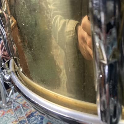 Premier Carmine Appice's 5x14" Snare Drum (#8) 1990s - Brass image 8