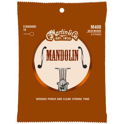 Martin M400 80/20 Bronze Mandolin Strings, Standard 10-34 image 1