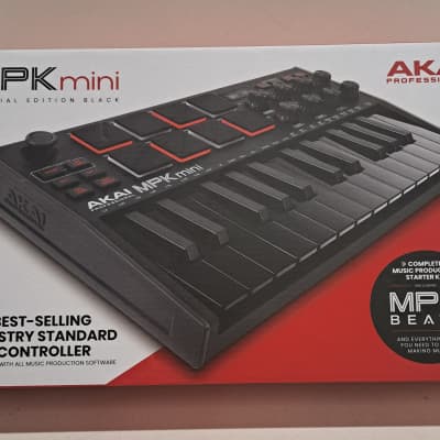 Akai MPK Mini MKIII 25-Key MIDI Controller 2020 - Present - Black with Black Keys