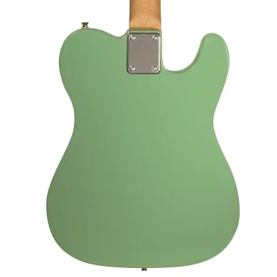 Sawtooth ET Series Left-Handed Electric Guitar, Surf Green with Aged White Pickguard image 3