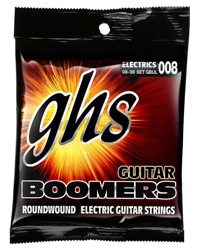 1 Set GHS GBUL Boomers Electric Guitar Strings Ultra Light 8-38 image 1