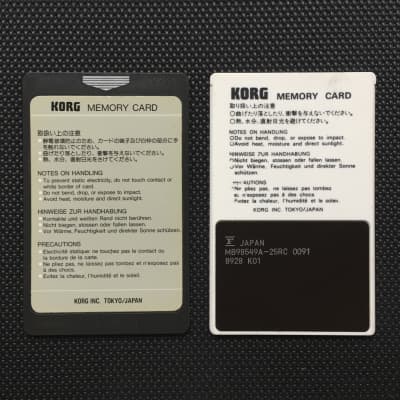 Korg M1 ROM Waveform + Data Voice Cards // MSC-8S (MSC-08 + MPC-08) Percussion // With Etui + Chart image 3