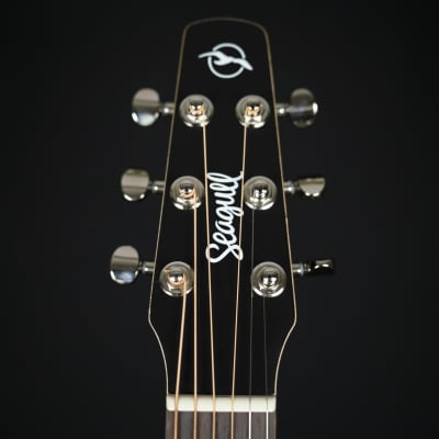 Seagull S6 Classic Solid Cedar Top Acoustic Electric Guitar Blackwashed (048595001978) image 13