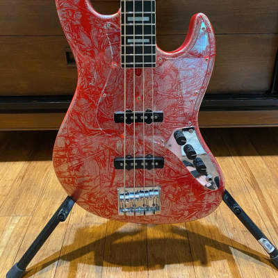 Bacchus Handmade Japan Series - WOODLINE DX4/E In Custom Wrap Red 