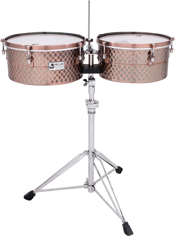 Toca Percussion Pro Line Timbales - Black Copper image 1