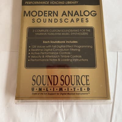 Sound Source Unlimited Yamaha TG55 Modern Analog Soundscapes Soundbank Rom  Card  90s Excellent Condition in box with Users Manual