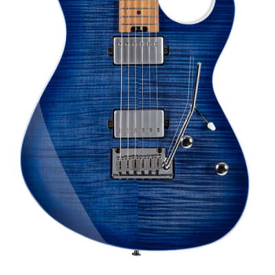 Cort G290 FAT II, Roasted Maple Neck & Fretboard, Bright Blue Burst, Mint Condition for sale