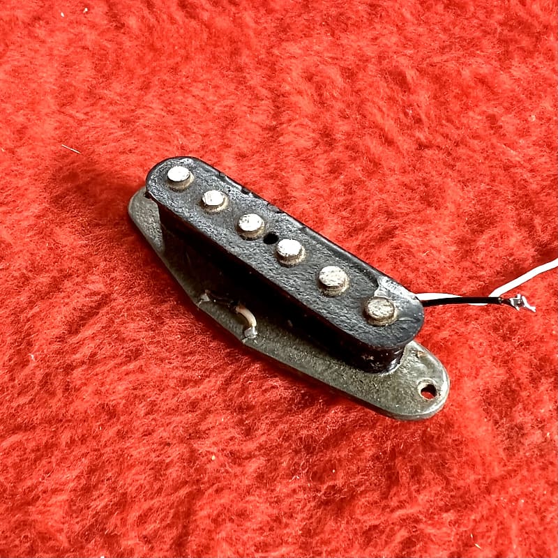Fender Stratocaster bridge pickup 1975 Grey bottom original Reverb