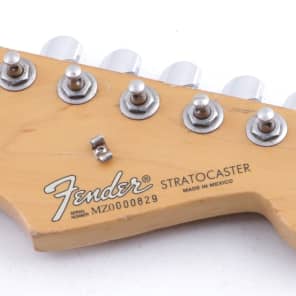 2000 Fender Mexico Standard Stratocaster Guitar Neck w Tuners GN 4725 Reverb