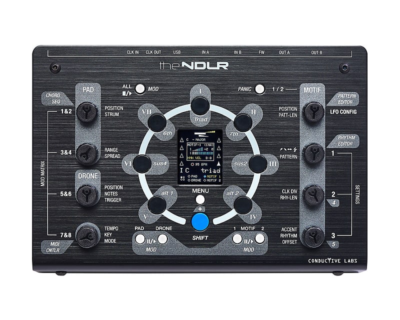 Conductive Labs NDLR V2 MIDI Four-track Sequenced Arpeggiator Chord and  Drone Player