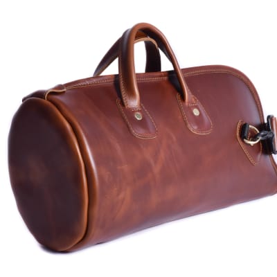 Cornet Gig Bag - Long Model Cornet - Leather - Glenn Cronkhite image 4