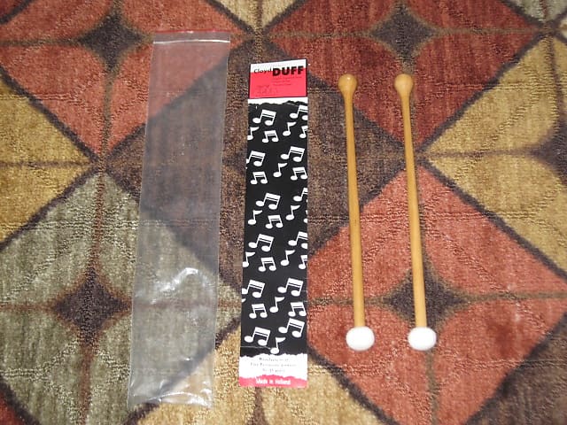 ONE pair new old stock Adams CD9 Cloyd Duff # 9 Hickory Flip Stick (Timpani Flip Stick) CORE: Both cores on one piece turned hickory with bulb shaped wood on one end and small felt ball opposite / TONE COLOR: Extremely bright to general, similar to # 3 image 1