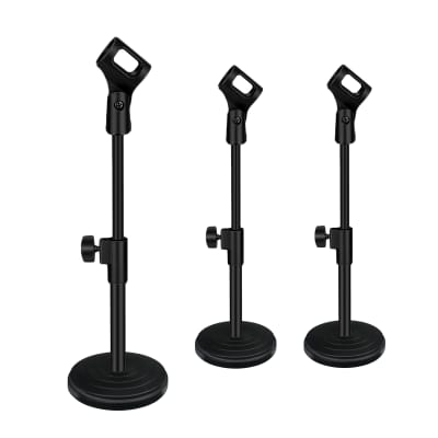 Neewer Compact Base Microphone Floor Stand with Mic Holder Adjustable  Height