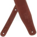 Levy's MS26 2.5" Brushed Suede Guitar Strap - Rust