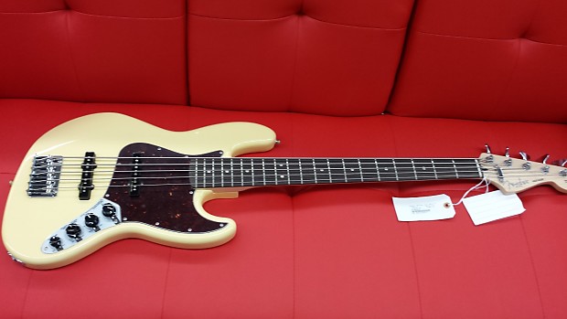 Fender Fender Deluxe Active Jazz Bass V 2014 Vintage White