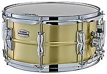 Yamaha Recording Custom Brass Snare Drum - 6.5 x 13-inch - Brushed image 1