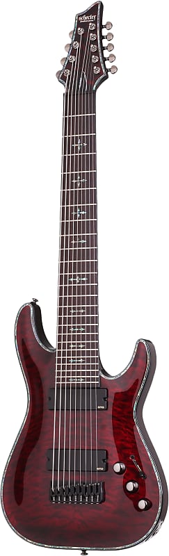 Schecter Hellraiser C-9, Black Cherry | Reverb