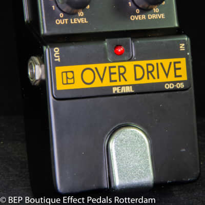 Pearl OD-05 Overdrive mid 80's  s/n 500802 Japan with two JRC4558 chips image 2